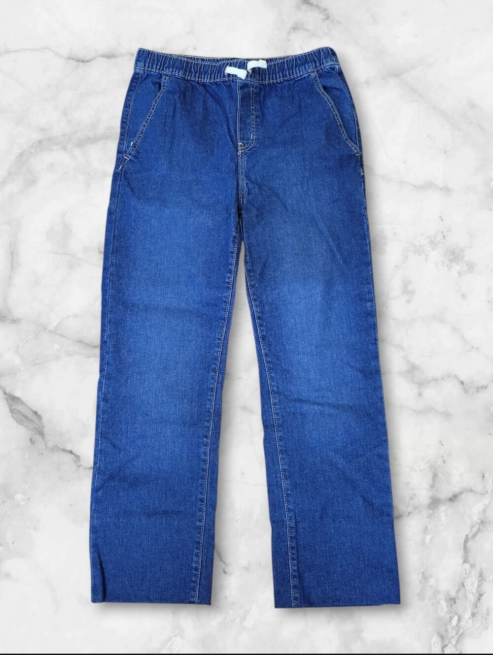Old Navy Women's Straight-Leg Indigo Blue Jeans